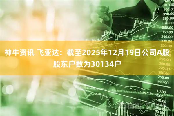 神牛资讯 飞亚达：截至2025年12月19日公司A股股东户数为30134户